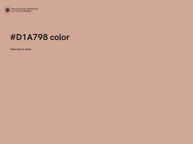 #D1A798 color image