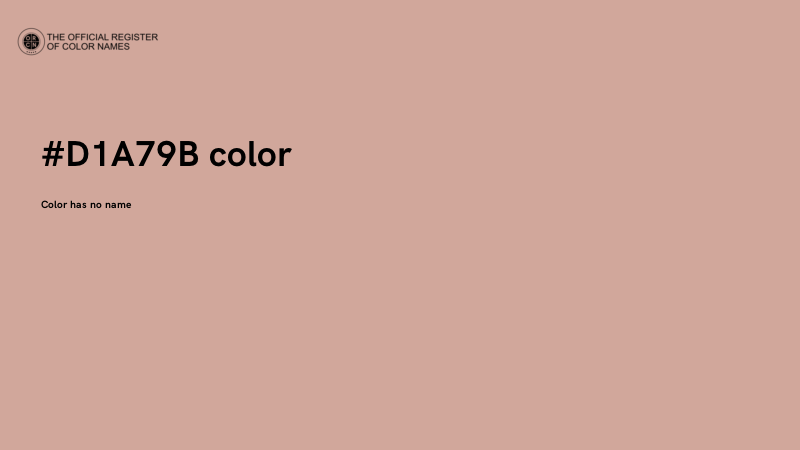 #D1A79B color image