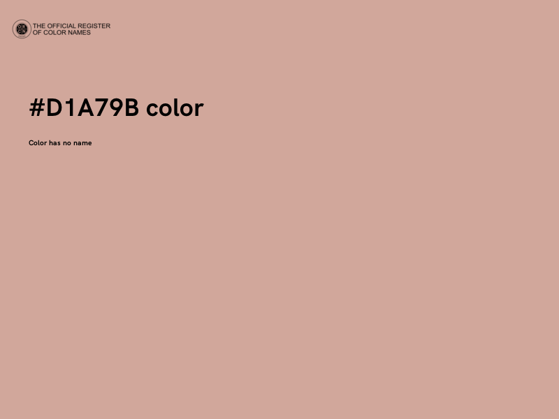 #D1A79B color image