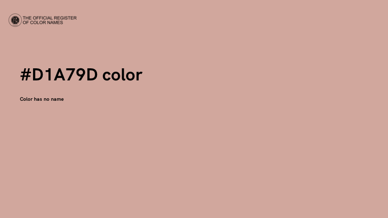 #D1A79D color image