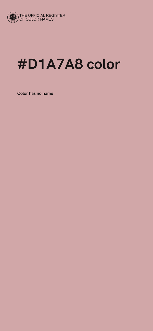 #D1A7A8 color image