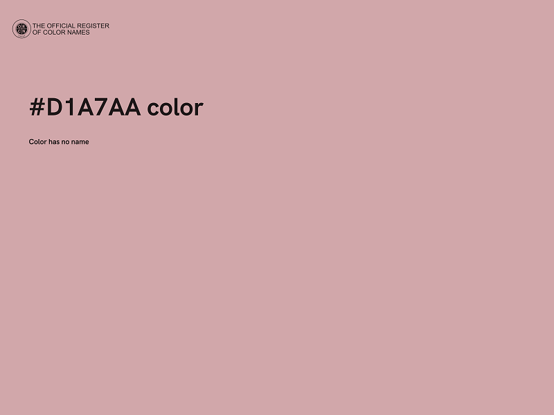 #D1A7AA color image