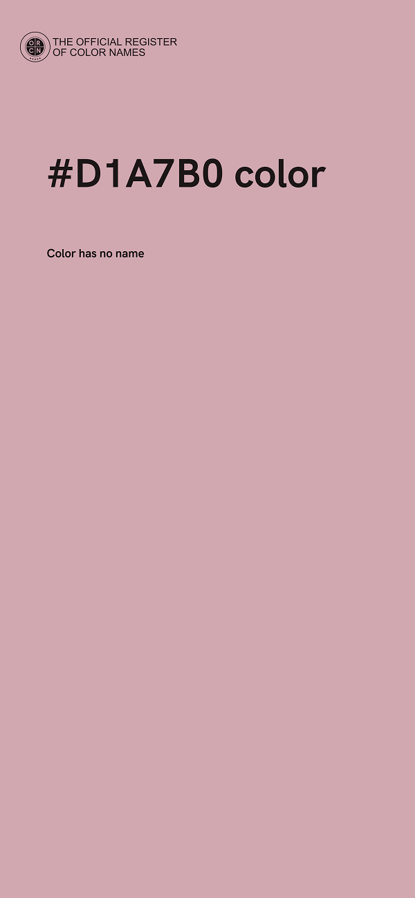#D1A7B0 color image