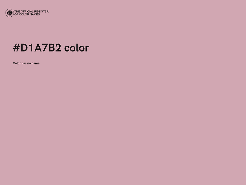 #D1A7B2 color image