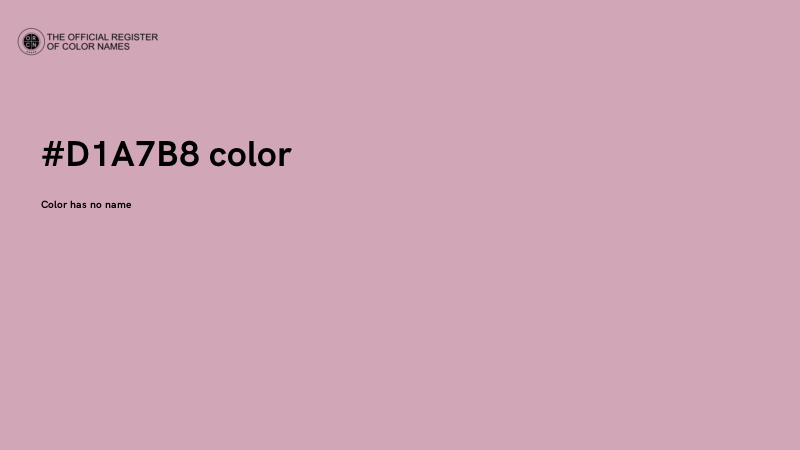 #D1A7B8 color image