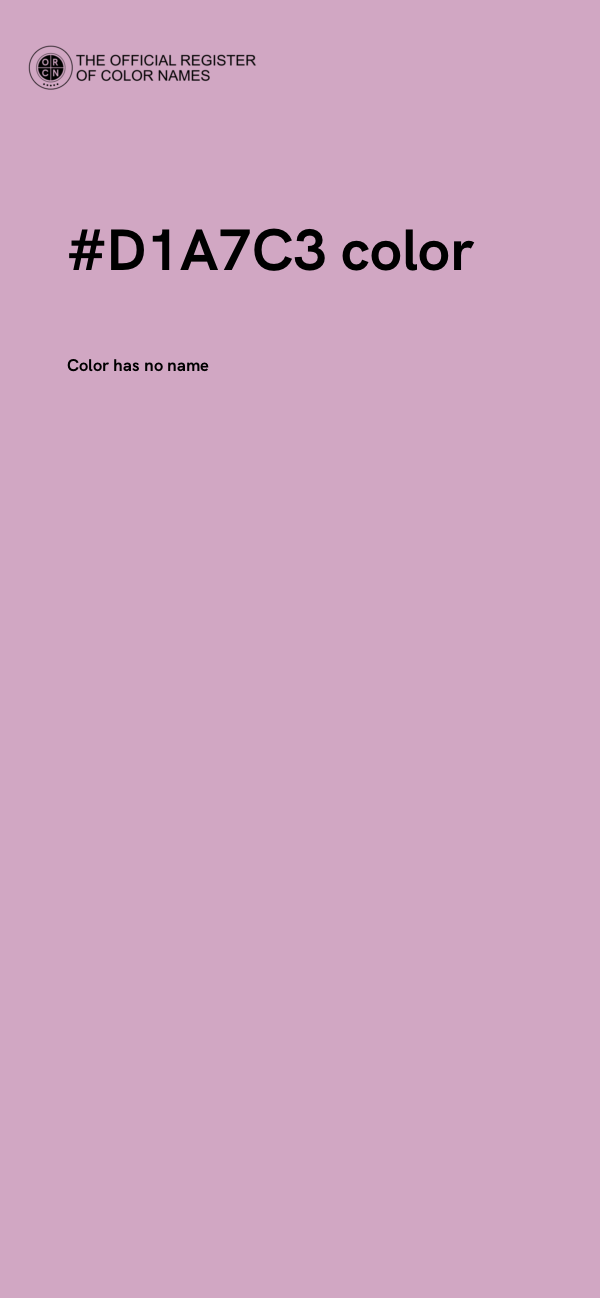 #D1A7C3 color image