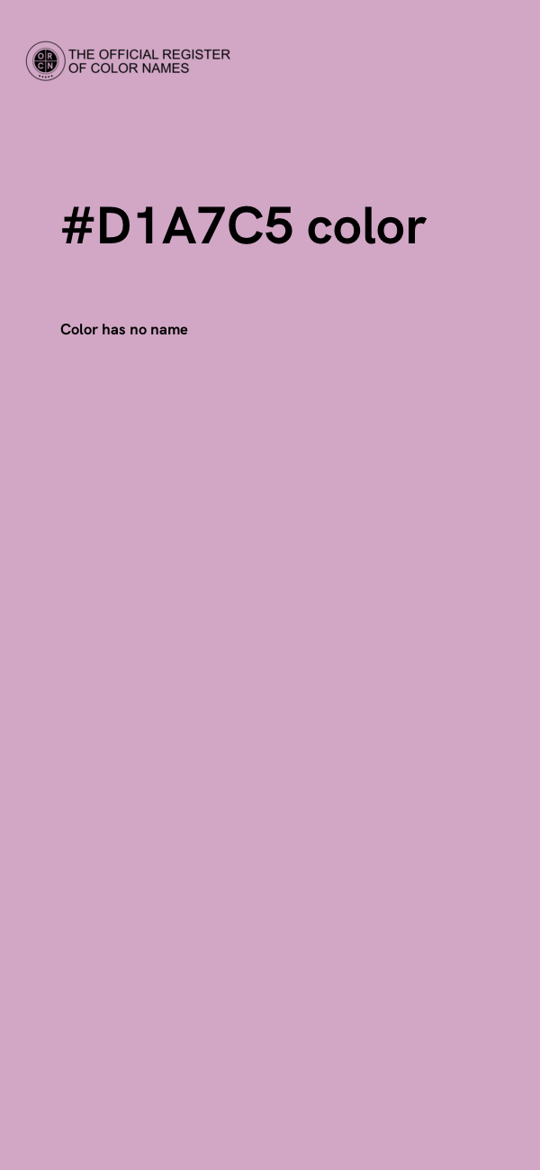 #D1A7C5 color image