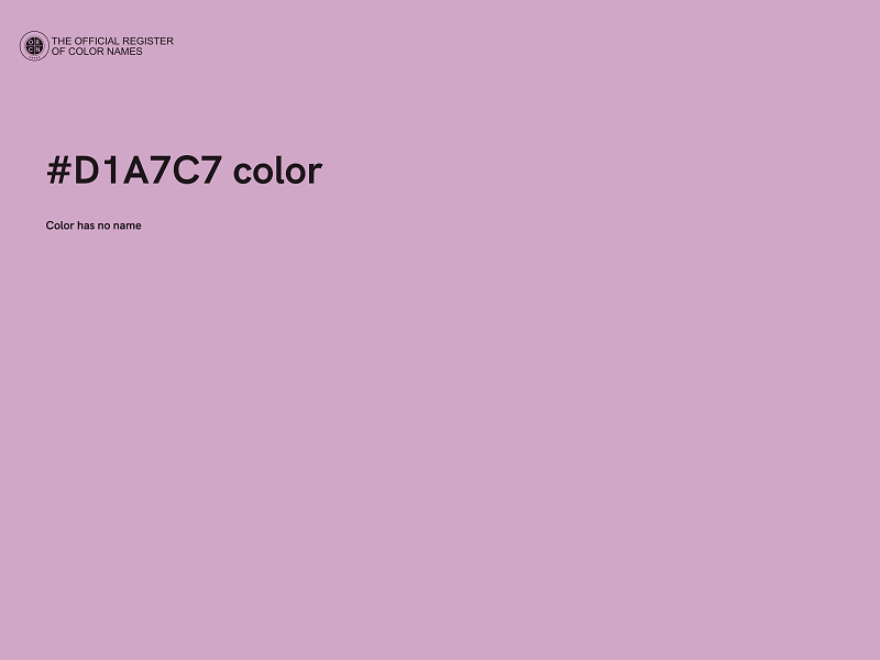 #D1A7C7 color image