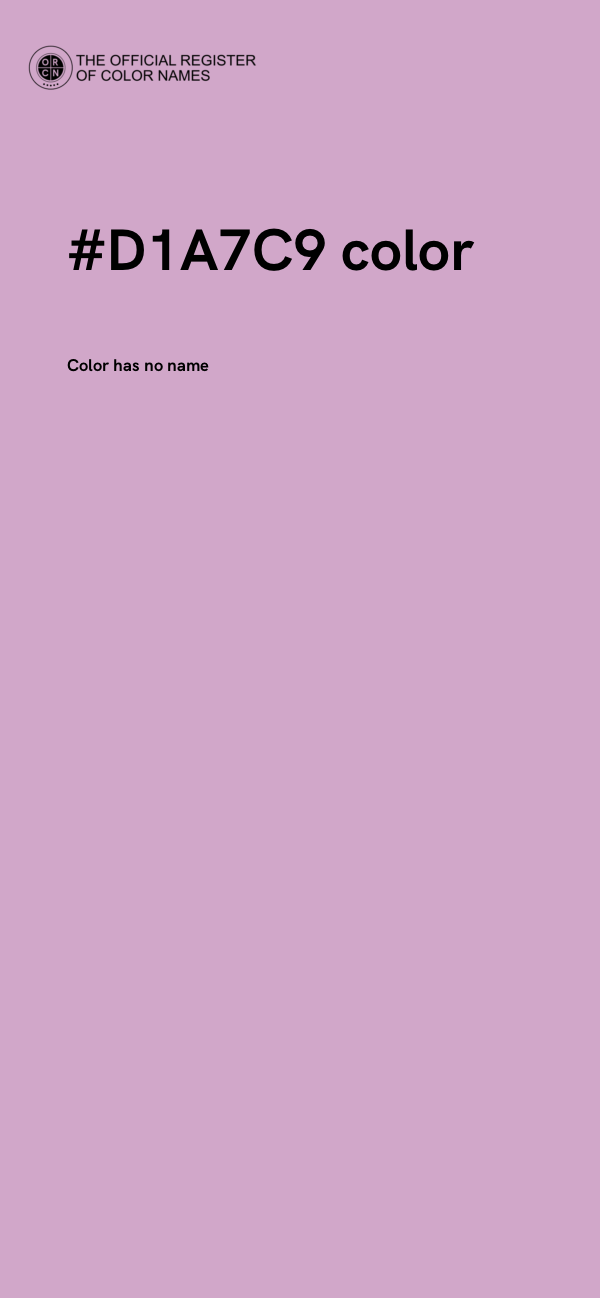 #D1A7C9 color image