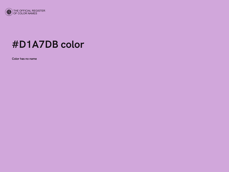 #D1A7DB color image