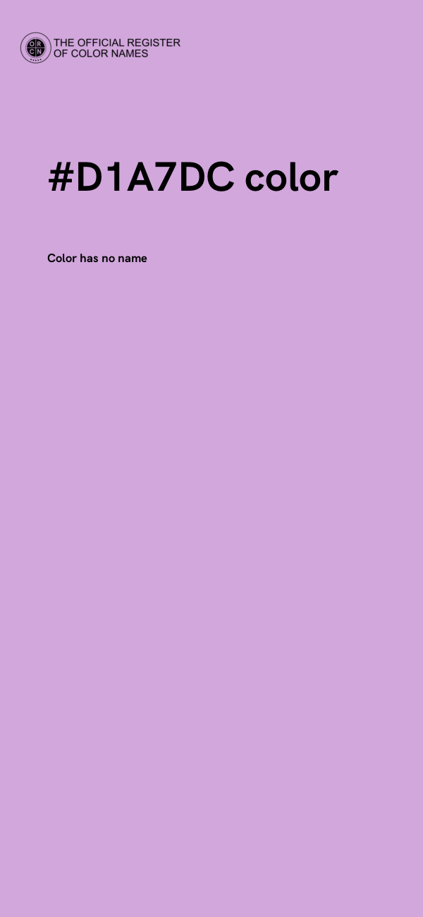 #D1A7DC color image