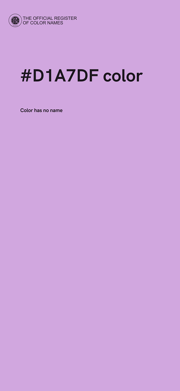 #D1A7DF color image