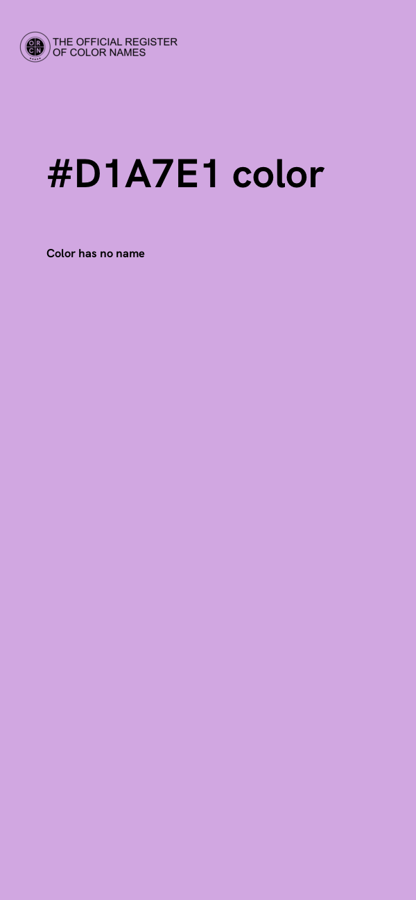 #D1A7E1 color image