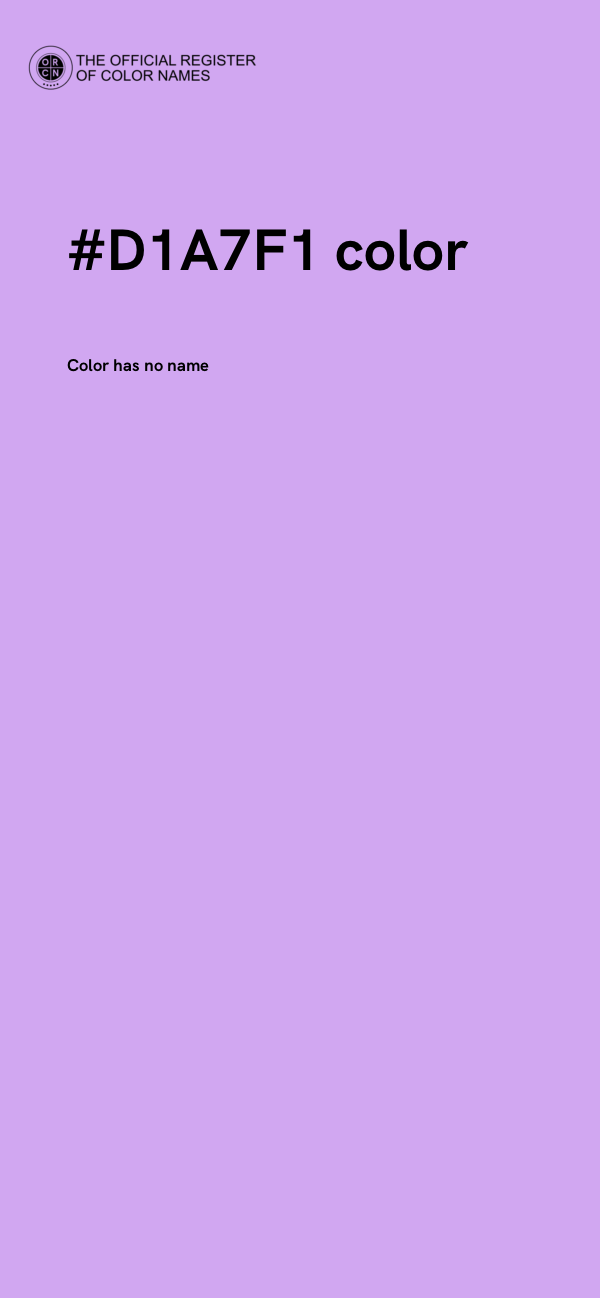 #D1A7F1 color image