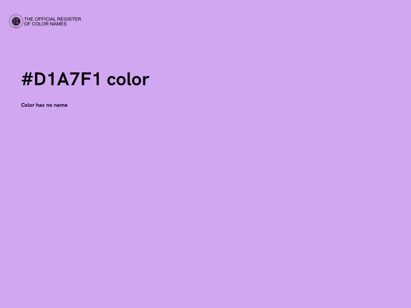 #D1A7F1 color image