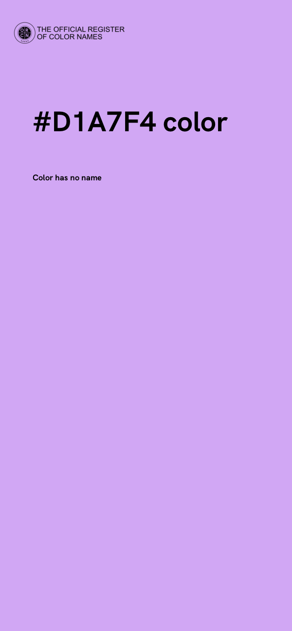 #D1A7F4 color image