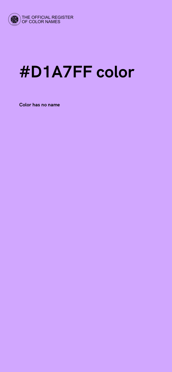 #D1A7FF color image