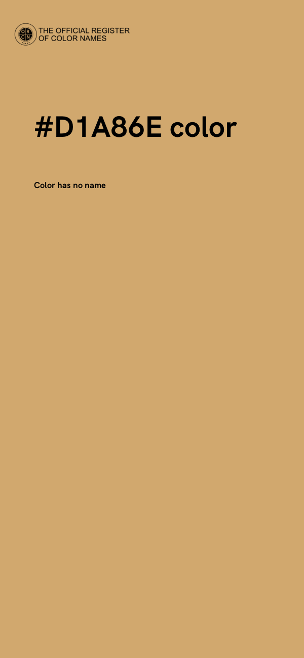 #D1A86E color image