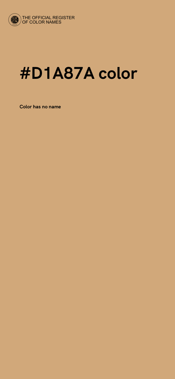 #D1A87A color image