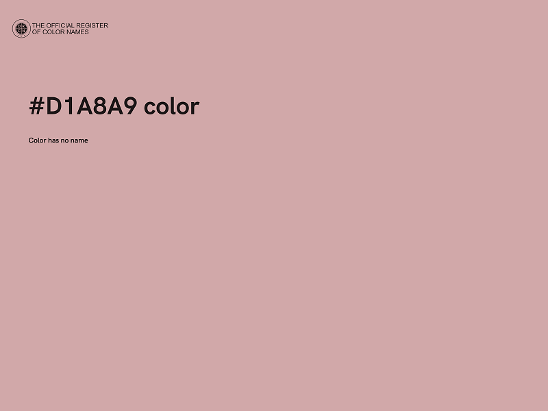 #D1A8A9 color image