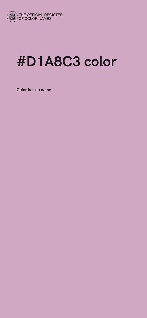#D1A8C3 color image