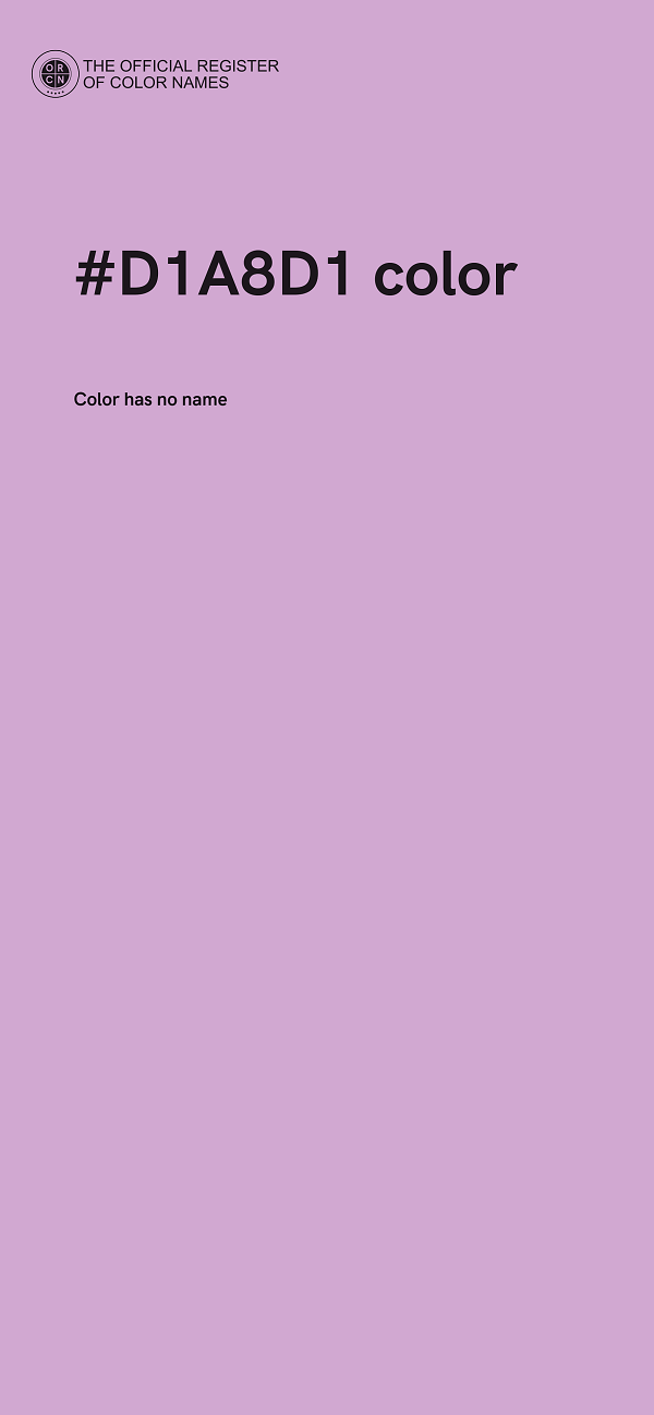 #D1A8D1 color image