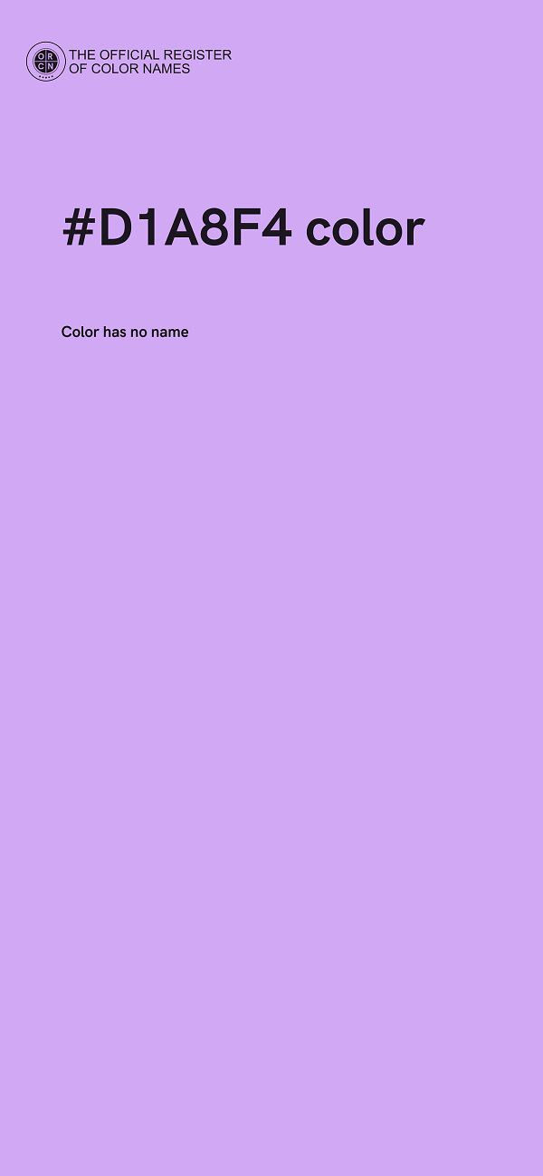 #D1A8F4 color image