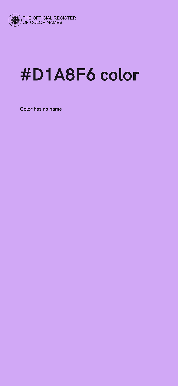 #D1A8F6 color image