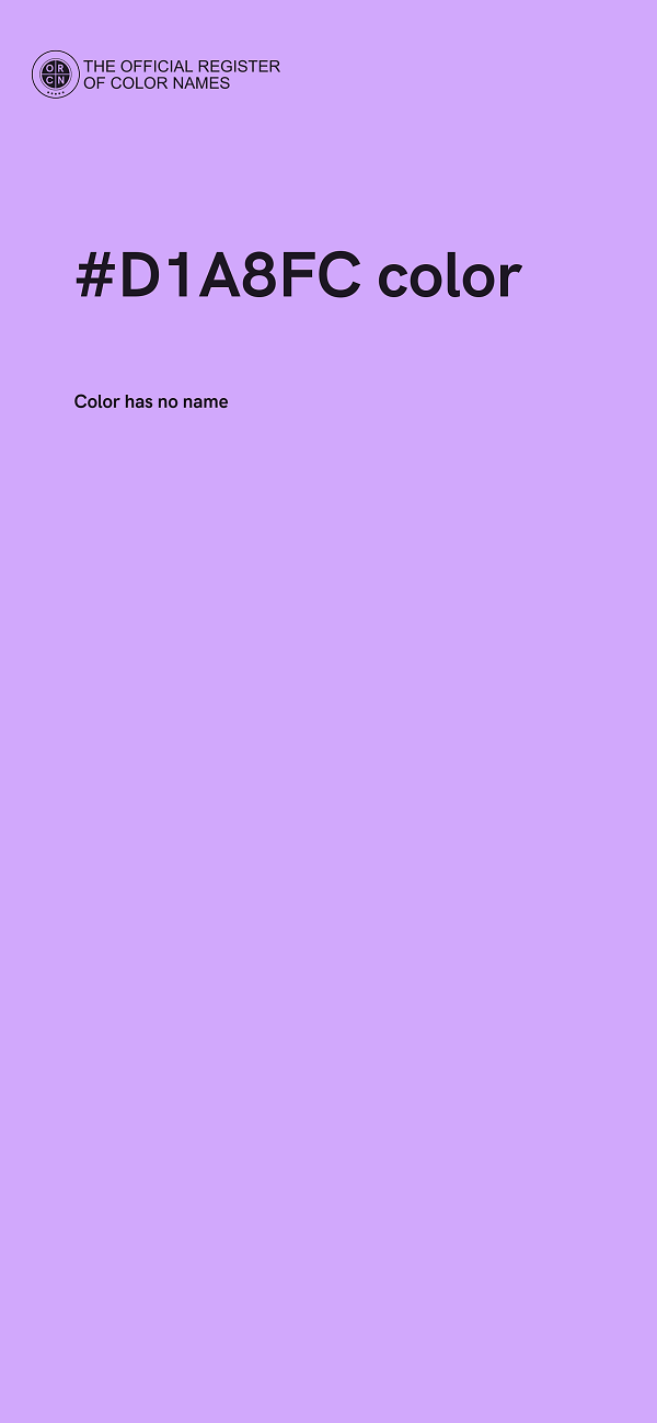 #D1A8FC color image