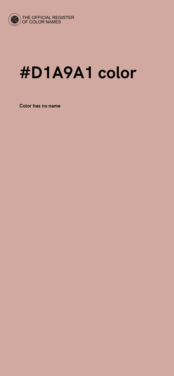 #D1A9A1 color image