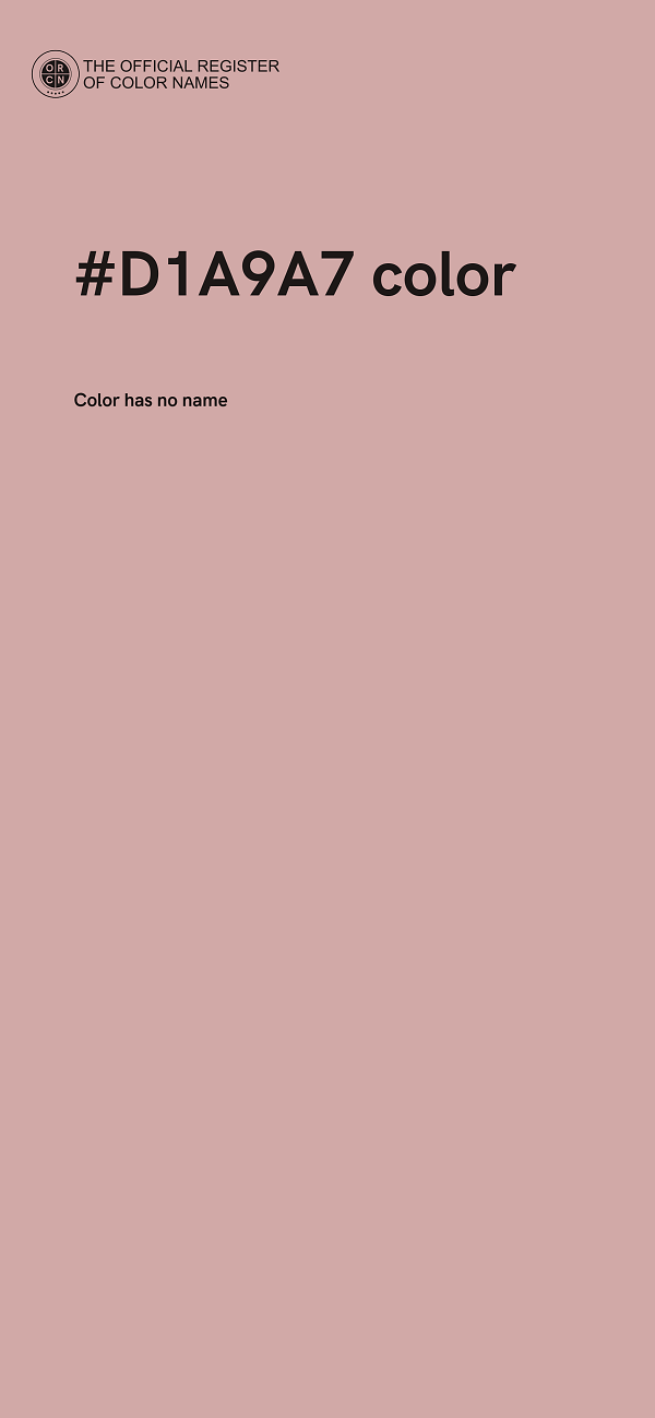 #D1A9A7 color image
