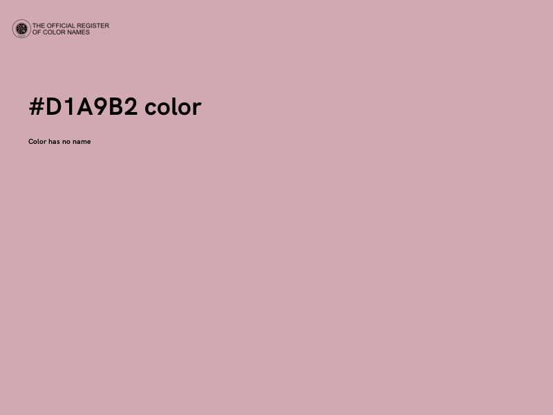 #D1A9B2 color image