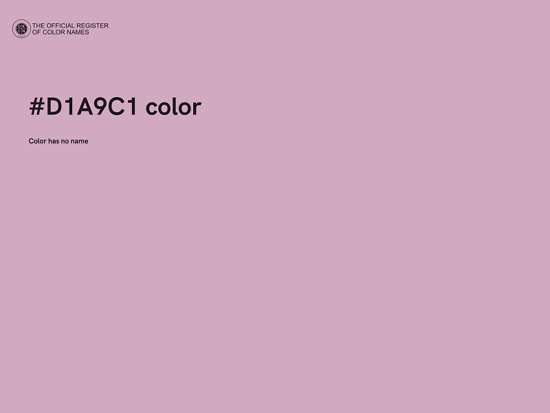 #D1A9C1 color image