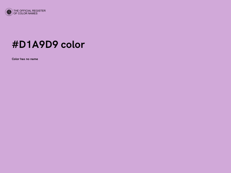 #D1A9D9 color image