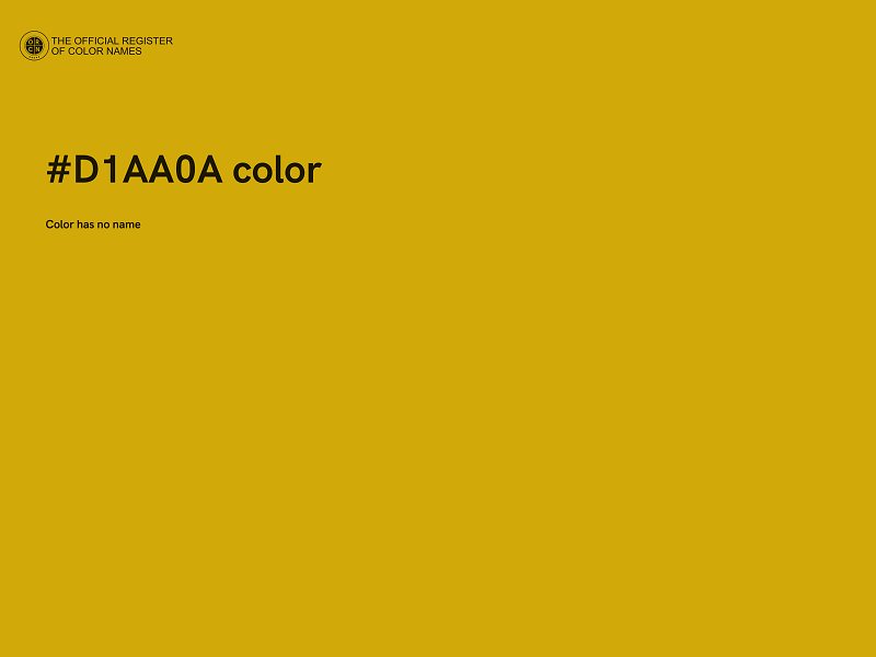 #D1AA0A color image