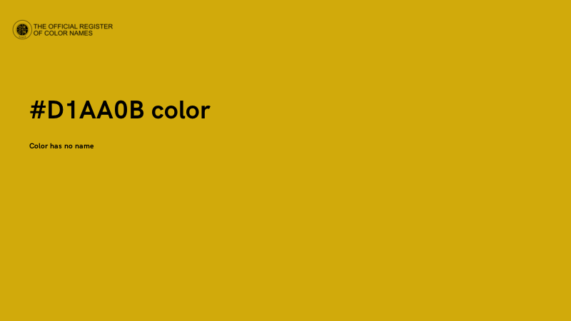 #D1AA0B color image