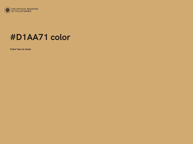 #D1AA71 color image