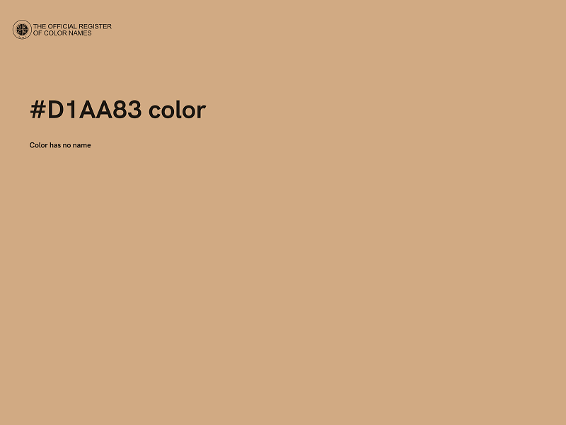 #D1AA83 color image