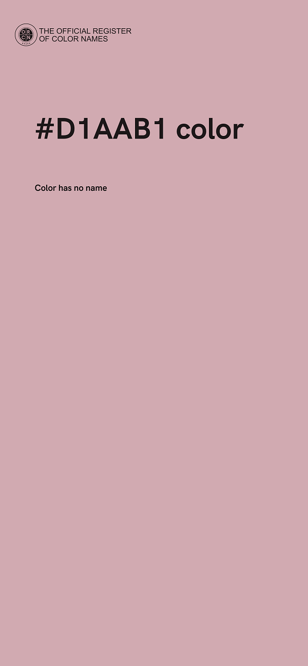 #D1AAB1 color image