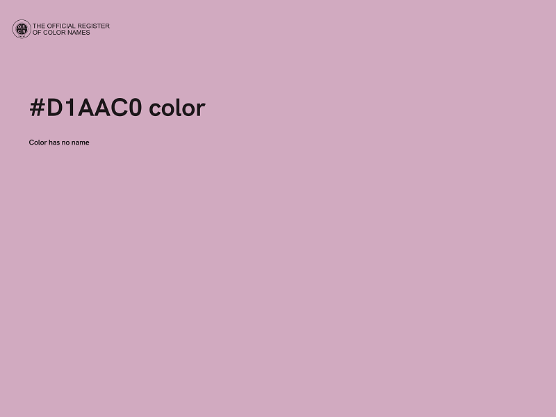 #D1AAC0 color image