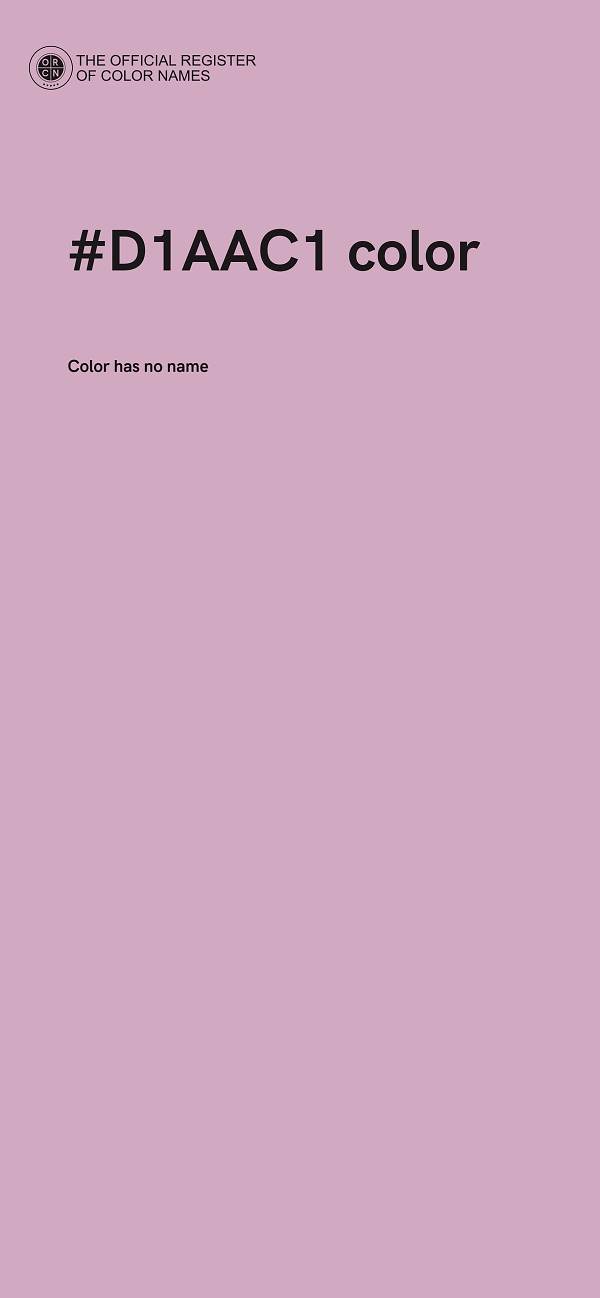 #D1AAC1 color image