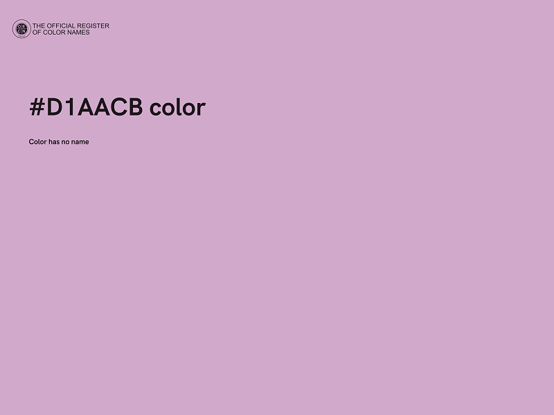 #D1AACB color image