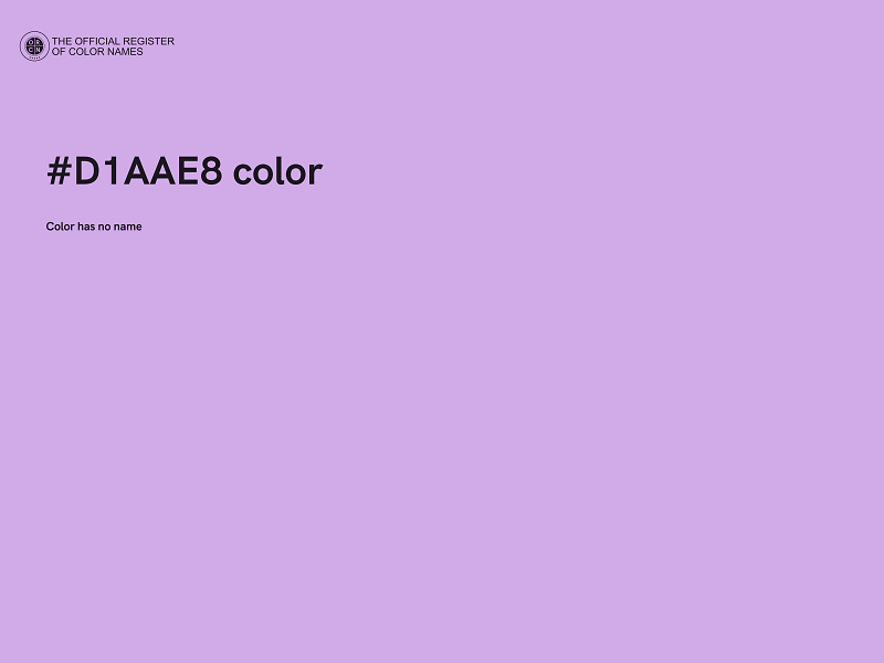 #D1AAE8 color image