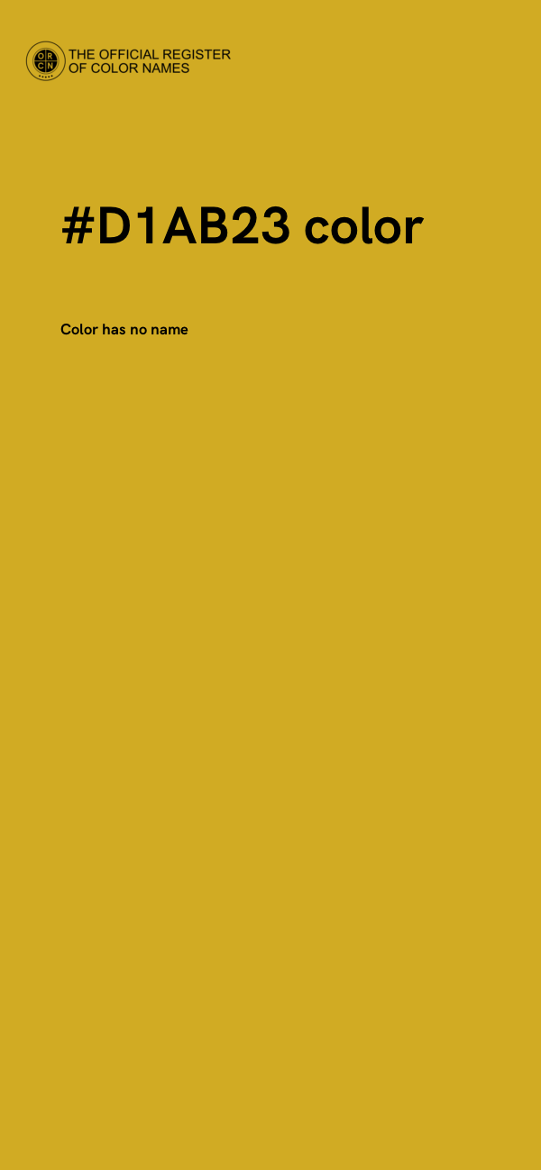 #D1AB23 color image