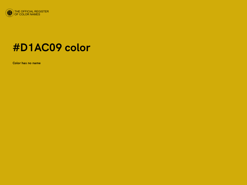 #D1AC09 color image