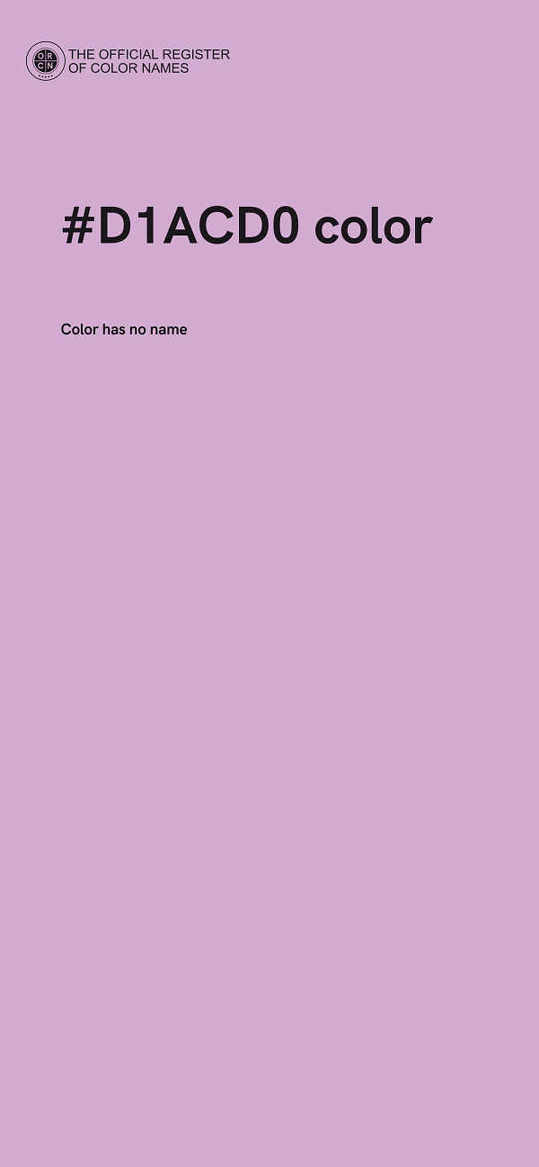 #D1ACD0 color image