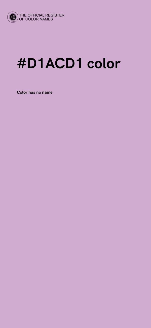 #D1ACD1 color image