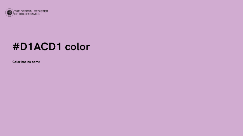 #D1ACD1 color image