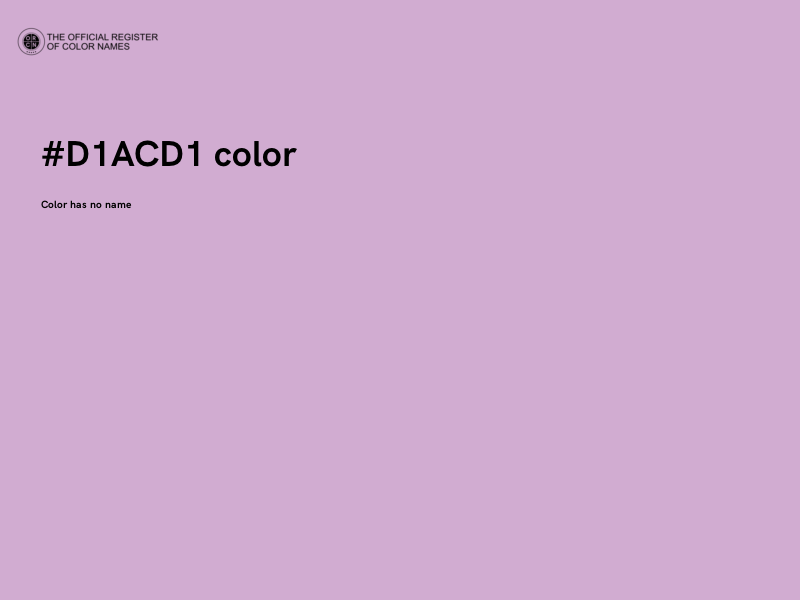 #D1ACD1 color image