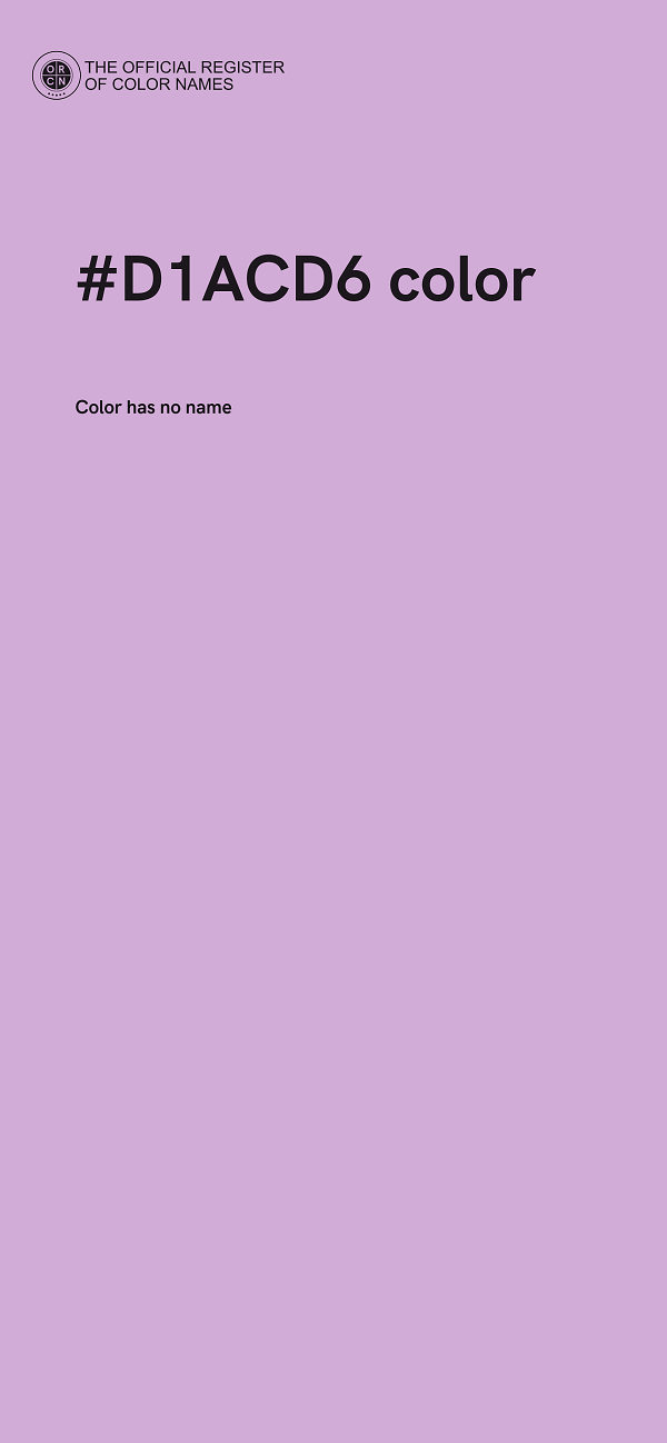 #D1ACD6 color image